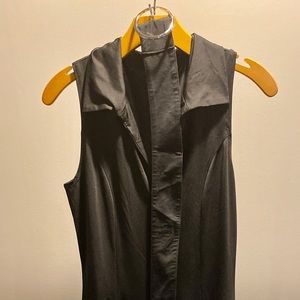 Venus Zip Front Belted Sleeveless Jumpsuit